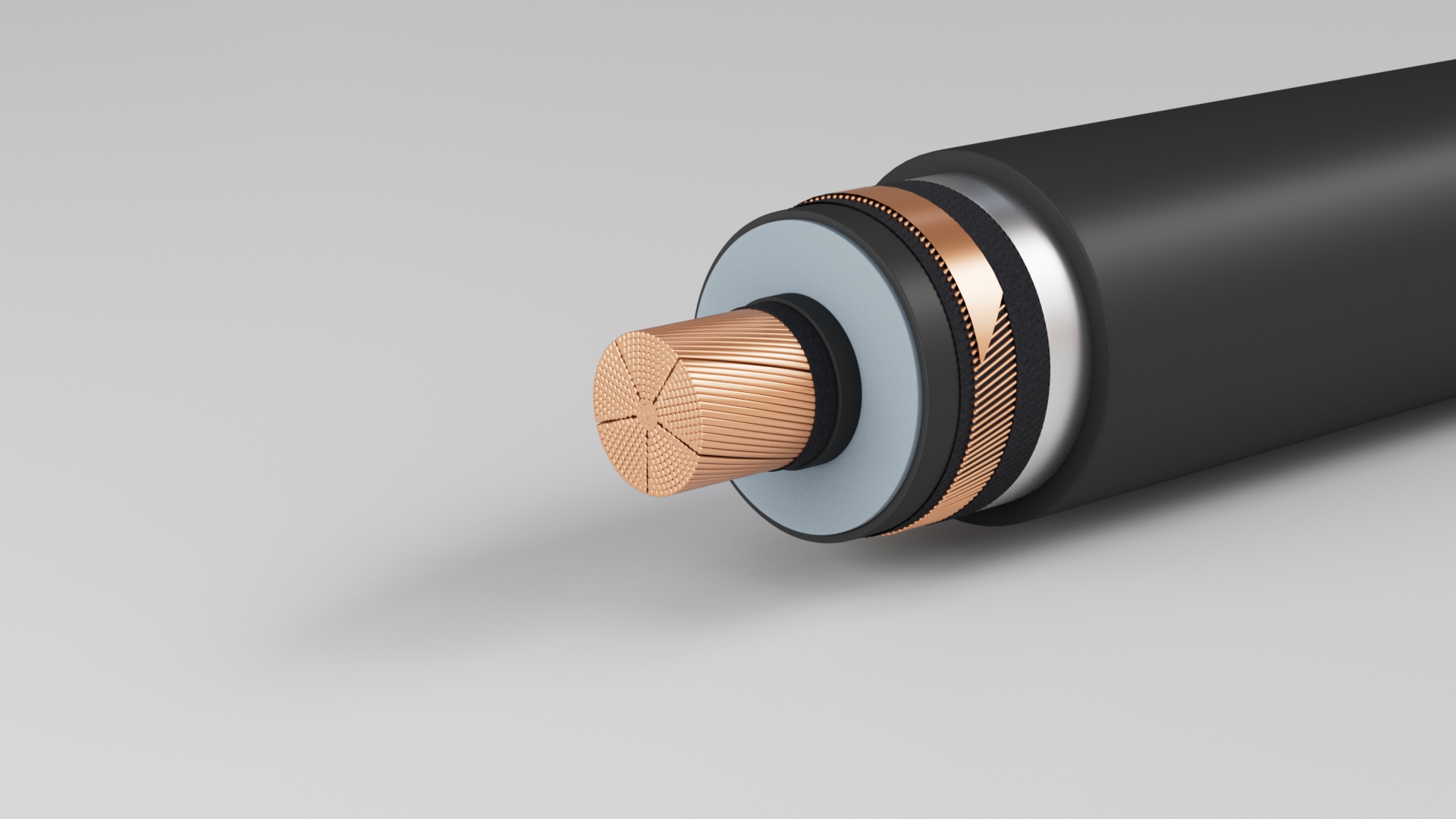 Single Core Copper Conductor, XLPE insulated 26 / 45 (52) KV CW